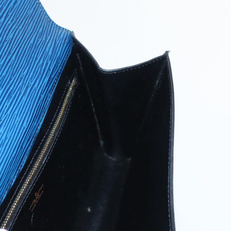 Louis Vuitton Epi Art Deco Clutch Bag Blue M52635  95896 - Image 10