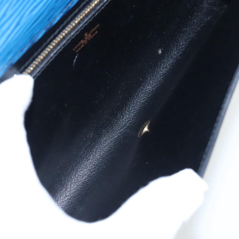 Louis Vuitton Epi Art Deco Clutch Bag Blue M52635  95896 - Image 9