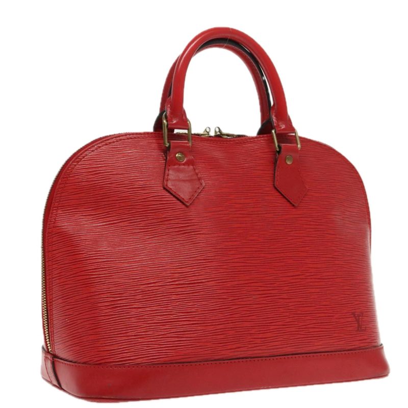 Louis Vuitton Epi Alma Hand Bag Castilian Red M52147  95958