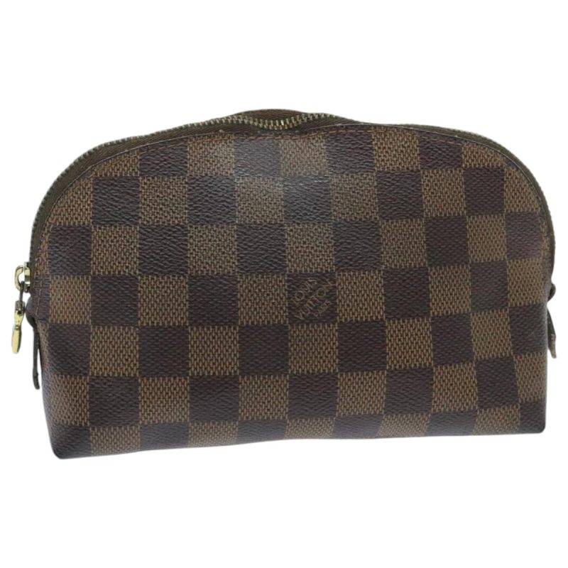 Louis Vuitton Damier Ebene Pochette Cosmetic PM Pouch N47516  96017