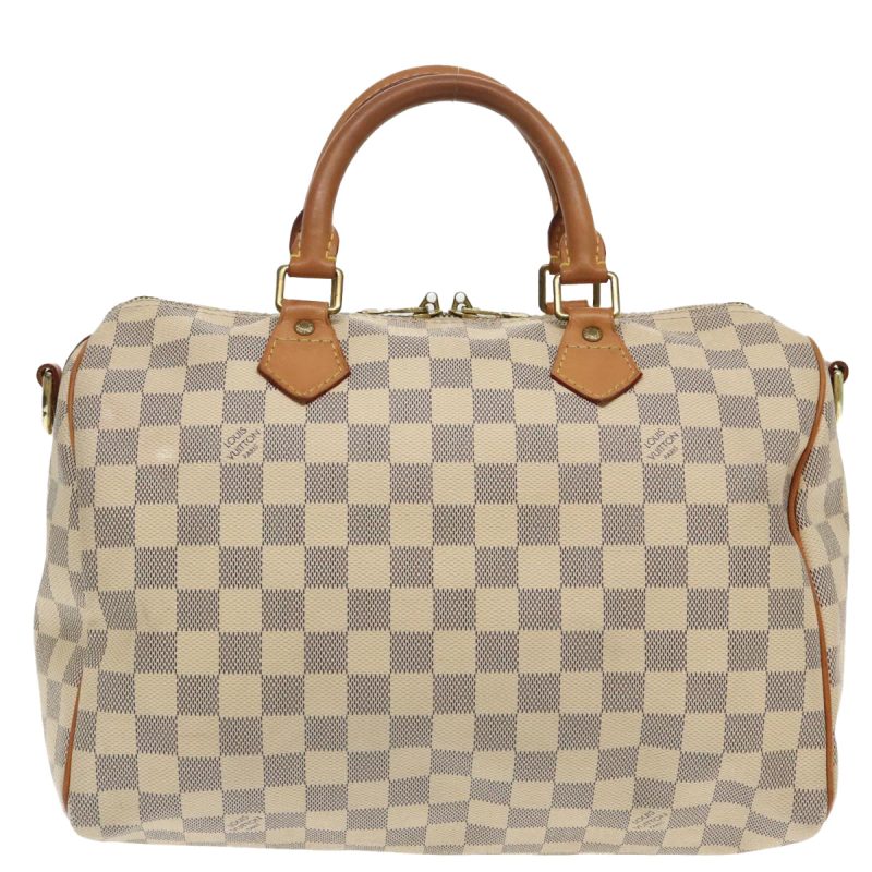 Louis Vuitton Damier Azur Speedy Bandouliere 30 Hand Bag 2way N41052 Auth 96037 - Image 2