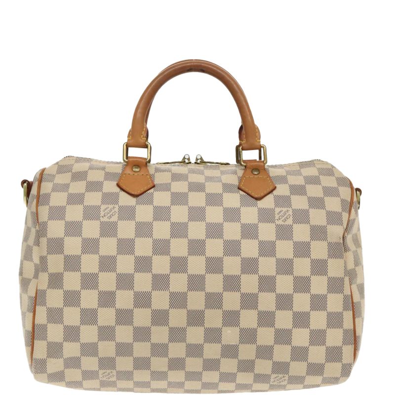 Louis Vuitton Damier Azur Speedy Bandouliere 30 Hand Bag 2way N41052 Auth 96037 - Image 3