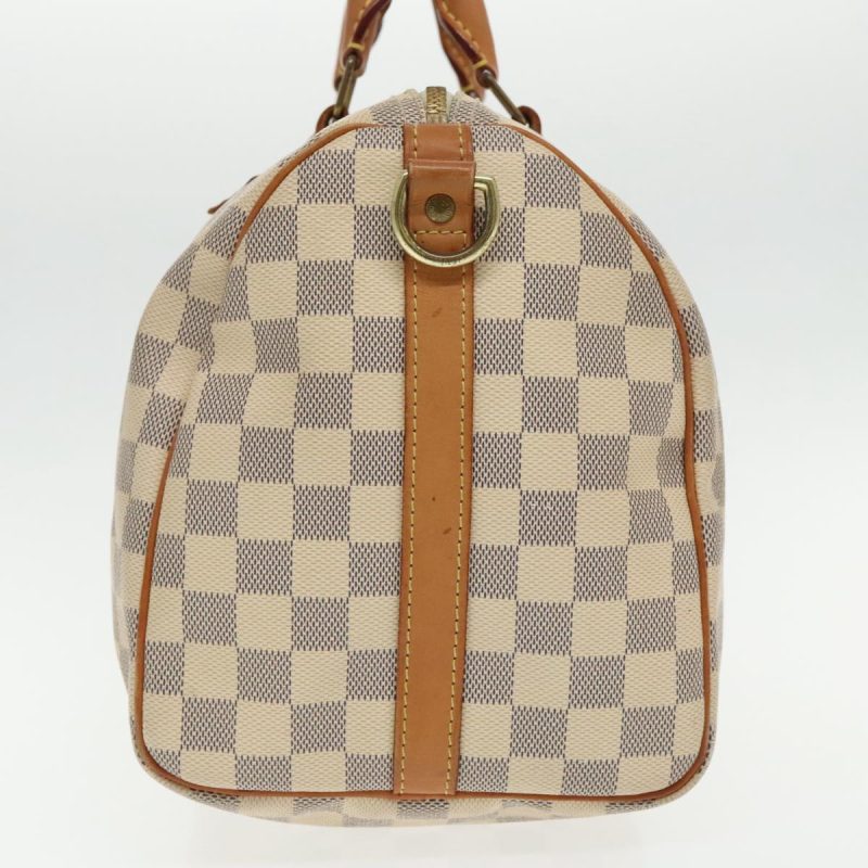 Louis Vuitton Damier Azur Speedy Bandouliere 30 Hand Bag 2way N41052 Auth 96037 - Image 4
