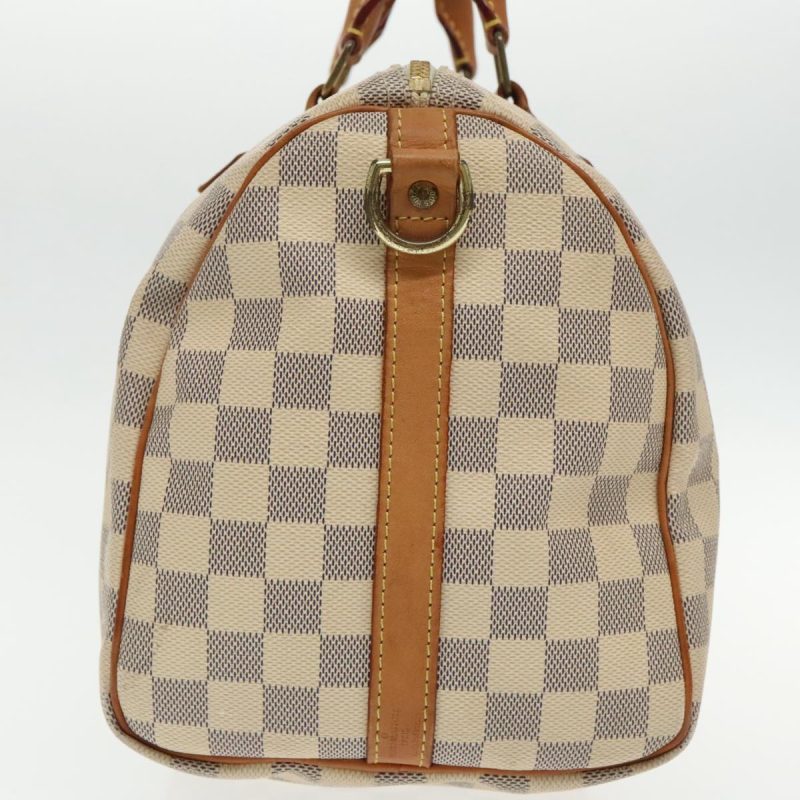 Louis Vuitton Damier Azur Speedy Bandouliere 30 Hand Bag 2way N41052 Auth 96037 - Image 5