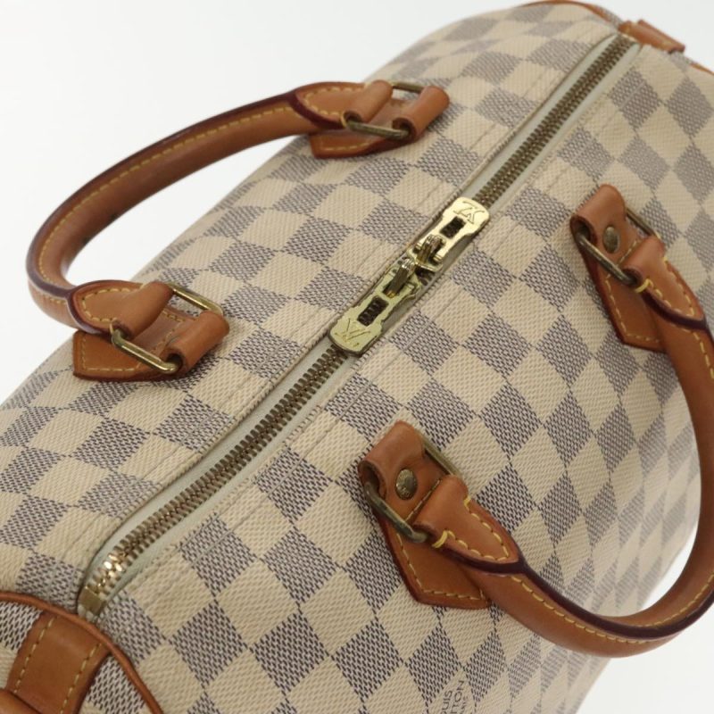 Louis Vuitton Damier Azur Speedy Bandouliere 30 Hand Bag 2way N41052 Auth 96037 - Image 6