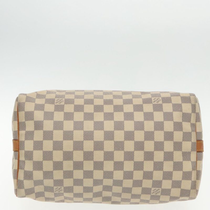 Louis Vuitton Damier Azur Speedy Bandouliere 30 Hand Bag 2way N41052 Auth 96037 - Image 9