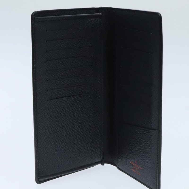 Louis Vuitton Monogram Ink Brazza Portefeuille Wallet Navy M62893 Auth 96045A - Image 8