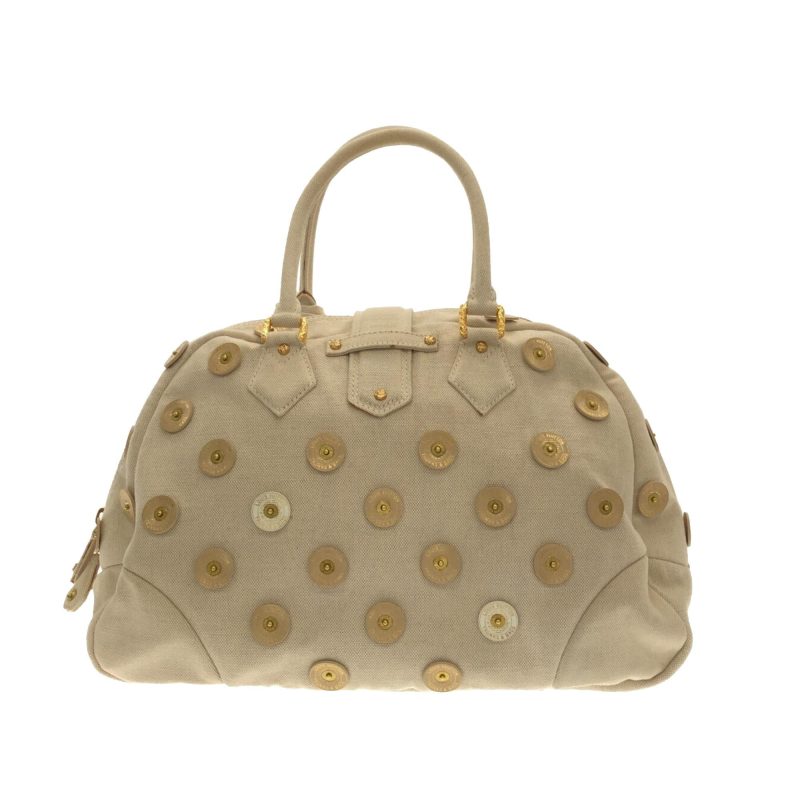 Louis Vuitton Brass Bowly Polka Dot Panama Bag (v0HWKI) - Image 3