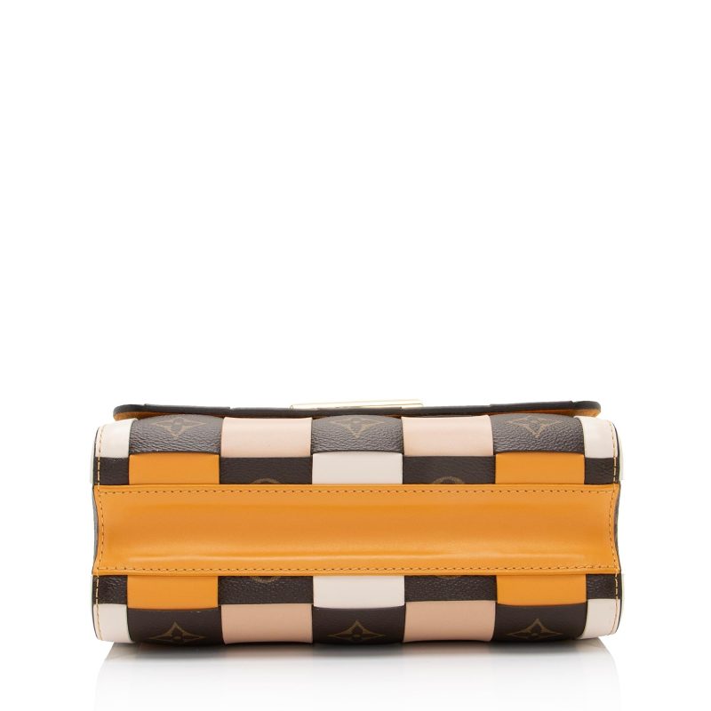 Louis Vuitton Calfskin Check Monogram Twist MM Shoulder Bag (m6U5mW) - Image 4