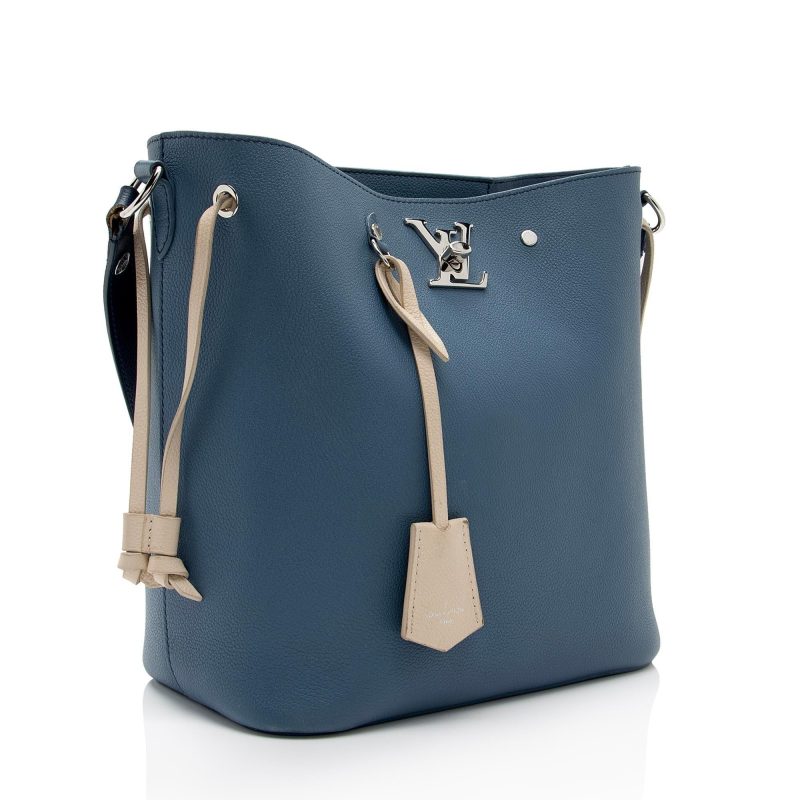Louis Vuitton Calfskin Lockme Bucket Bag (ScNH8i) - Image 2
