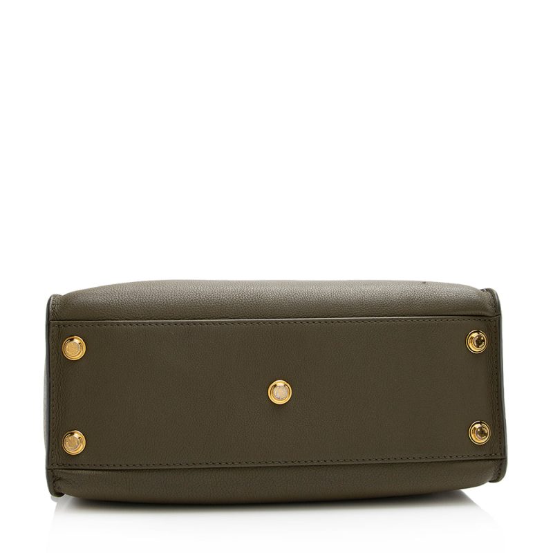 Louis Vuitton Calfskin Monogram Canvas On My Side MM Tote (21612) - Image 4