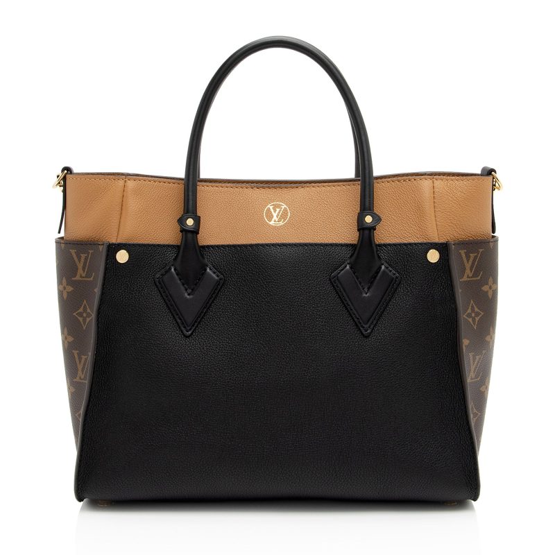 Louis Vuitton Calfskin Monogram Canvas On My Side MM Tote (bmZRwZ) - Image 3