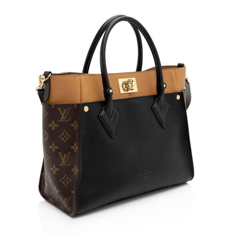 Louis Vuitton Calfskin Monogram Canvas On My Side MM Tote (bmZRwZ) - Image 2