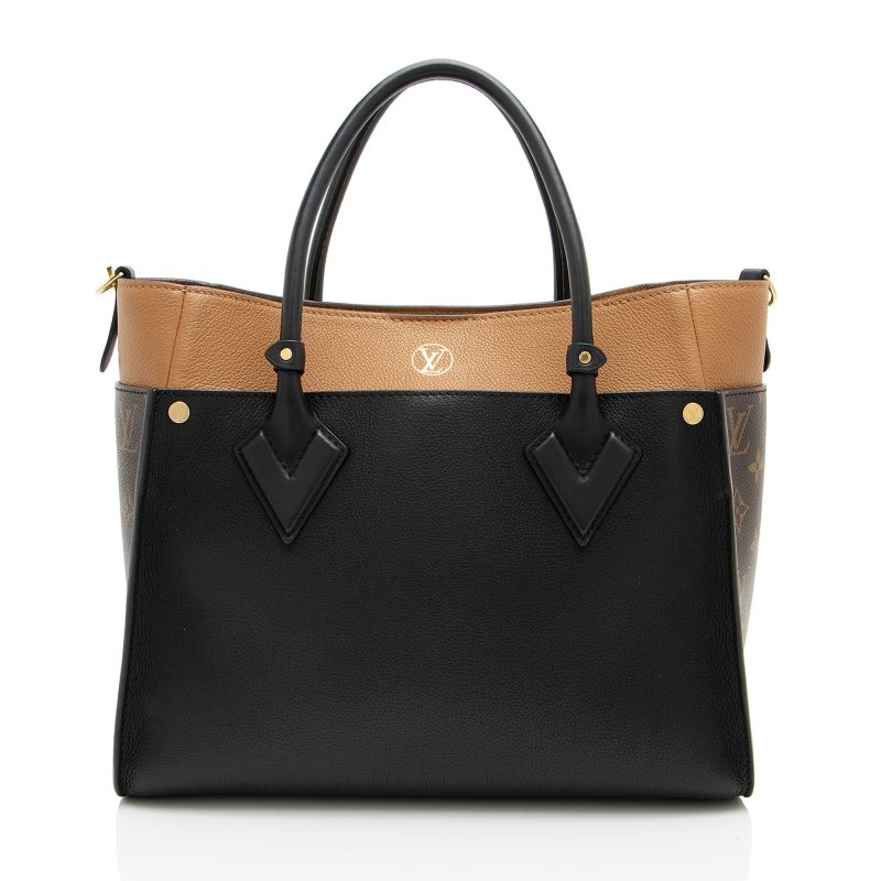 Louis Vuitton Calfskin Monogram Canvas On My Side MM Tote (vj1OwL) - Image 3