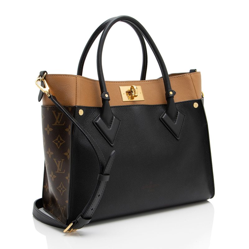Louis Vuitton Calfskin Monogram Canvas On My Side MM Tote (vj1OwL) - Image 2