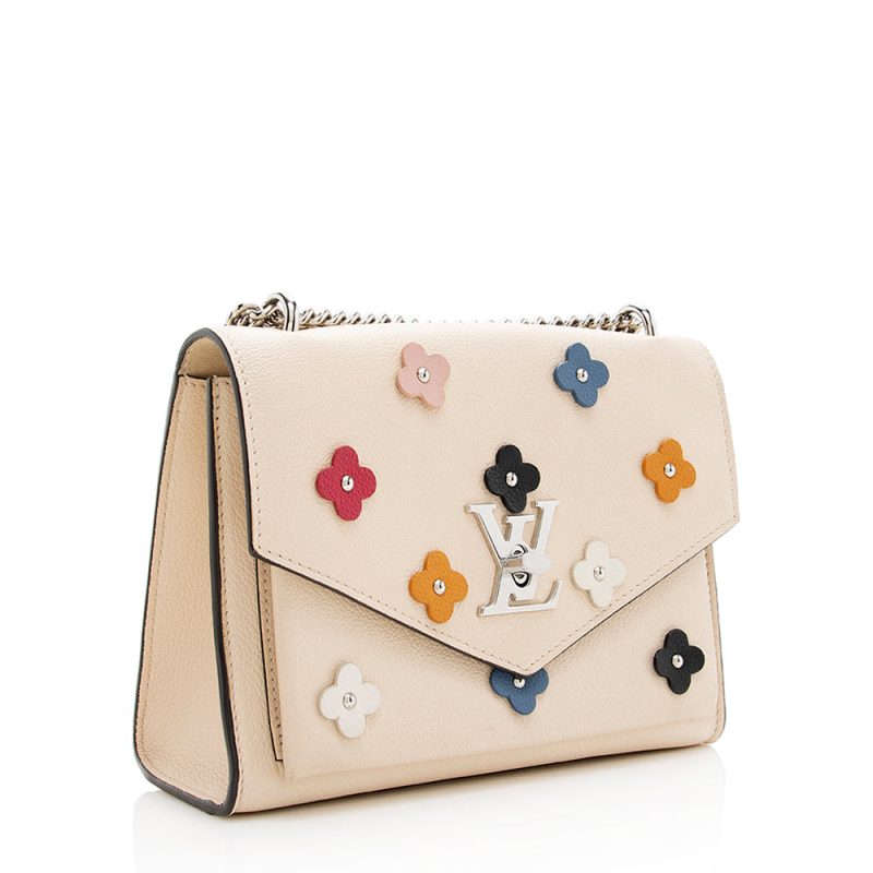 Louis Vuitton Calfskin MyLockMe Fleurs BB Shoulder Bag (18970) - Image 2