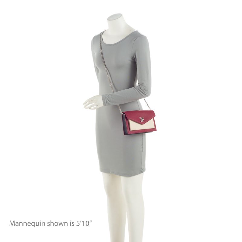 Louis Vuitton Calfskin Mylockme Chain Pochette (FlNzDu) - Image 5