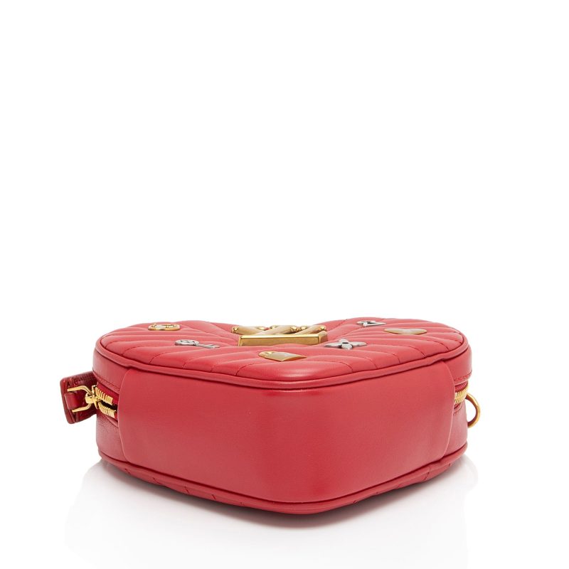 Louis Vuitton Calfskin New Wave Love Lock Heart Shoulder Bag (Hlhzwe) - Image 4
