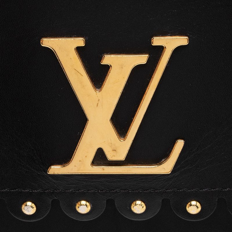 Louis Vuitton Calfskin Studded Chain Louise Shoulder Bag (tvxiQj) - Image 8