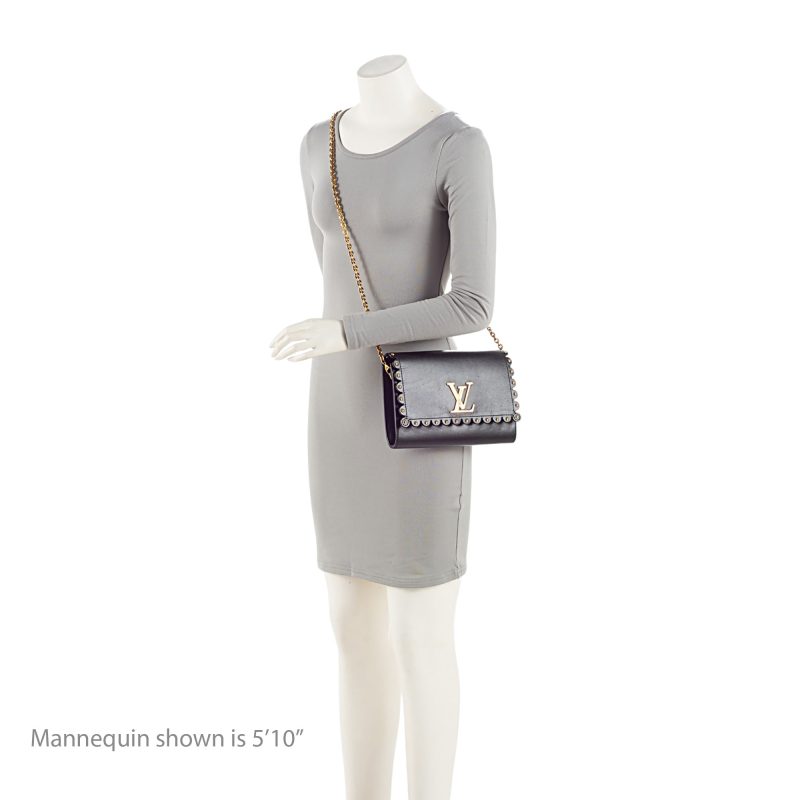 Louis Vuitton Calfskin Studded Chain Louise Shoulder Bag (tvxiQj) - Image 5