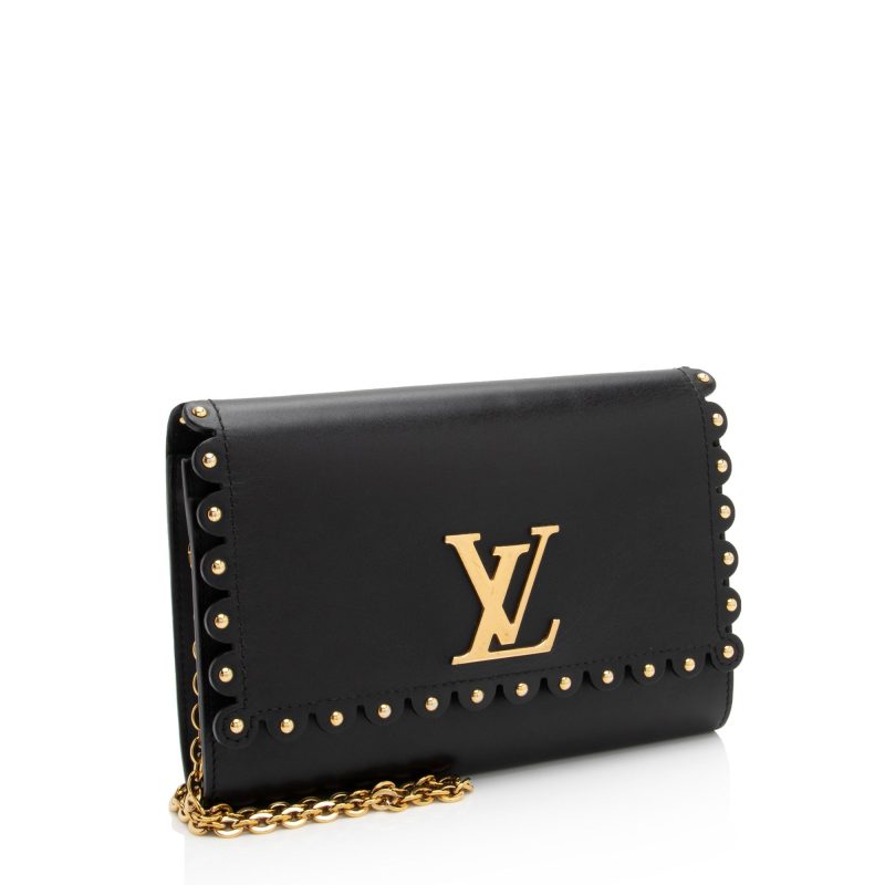 Louis Vuitton Calfskin Studded Chain Louise Shoulder Bag (tvxiQj) - Image 2
