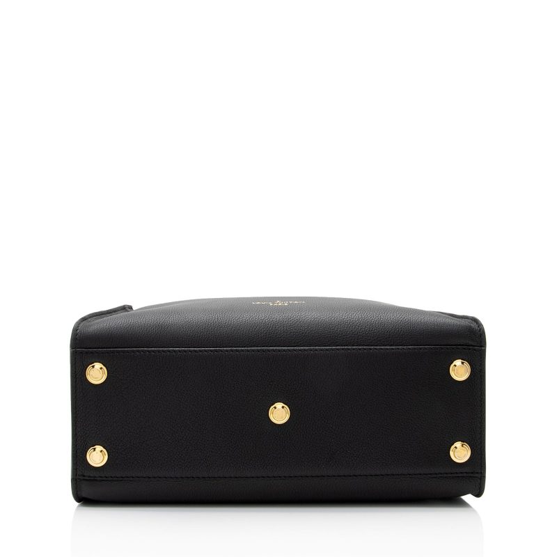 Louis Vuitton Calfskin Tufted Monogram Canvas On My Side MM Tote (rALkar) - Image 4