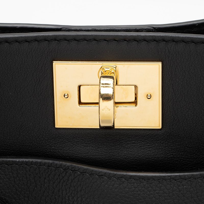 Louis Vuitton Calfskin Tufted Monogram Canvas On My Side MM Tote (WP5JFh) - Image 10