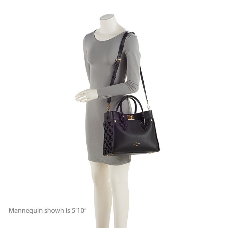 Louis Vuitton Calfskin Tufted Monogram Canvas On My Side MM Tote (WP5JFh) - Image 5