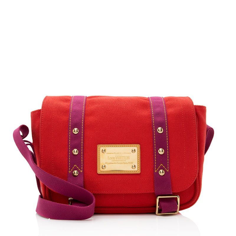 Louis Vuitton Canvas Antigua Besace Messenger Bag (21189)