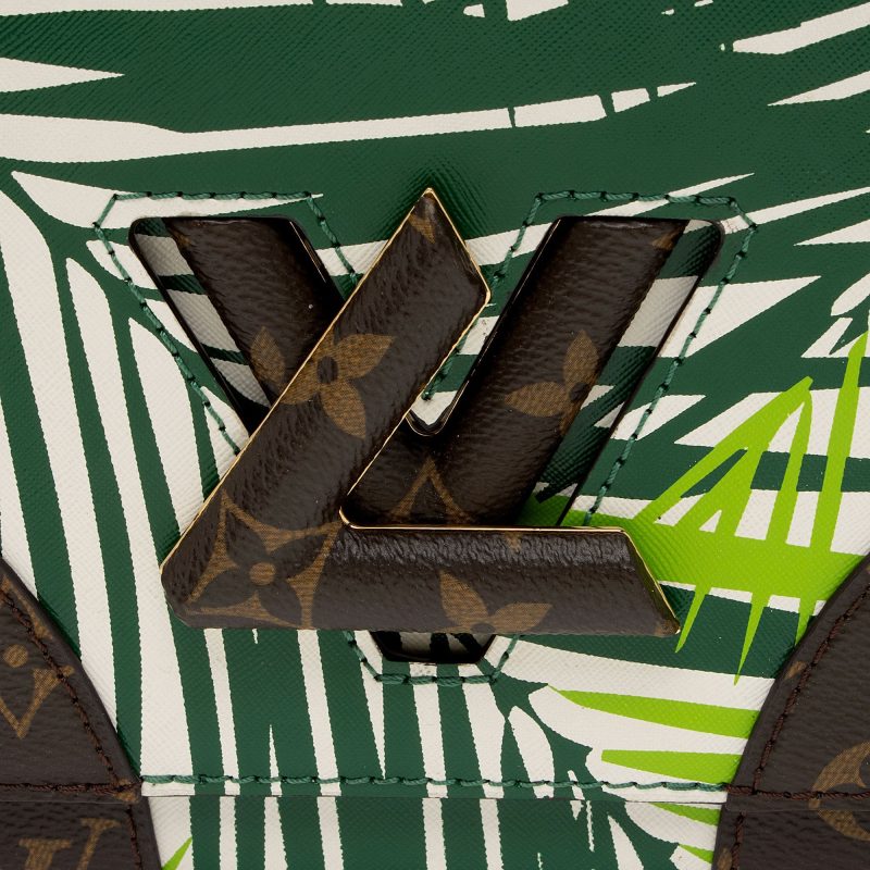 Louis Vuitton Coated Canvas Monogram Palm Twist MM Shoulder Bag (Jqef4T) - Image 9