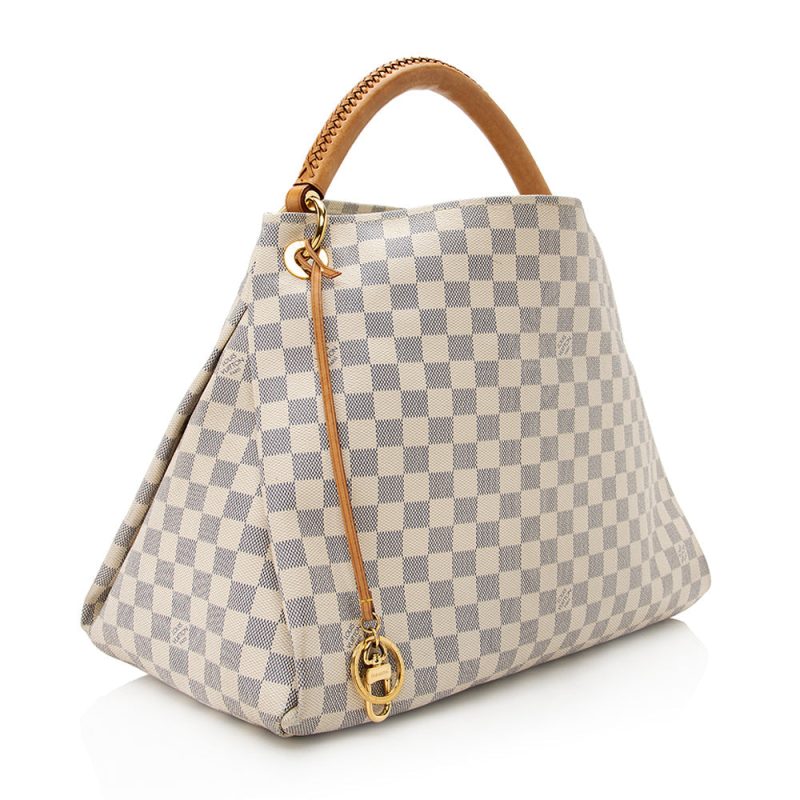 Louis Vuitton Damier Azur Artsy MM Shoulder Bag (21109) - Image 2