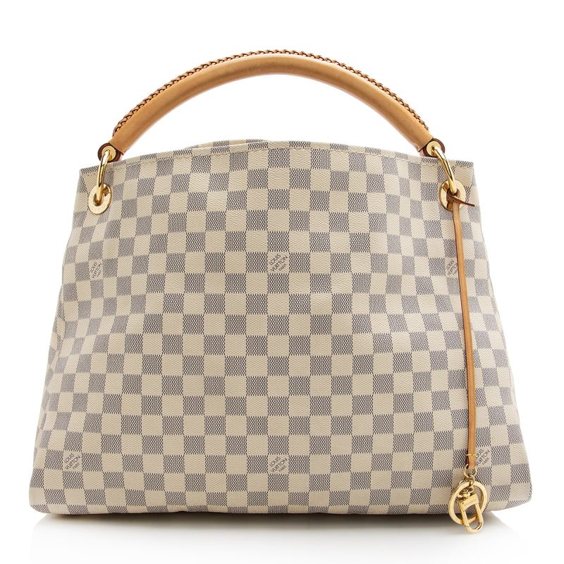Louis Vuitton Damier Azur Artsy MM Shoulder Bag (22677)