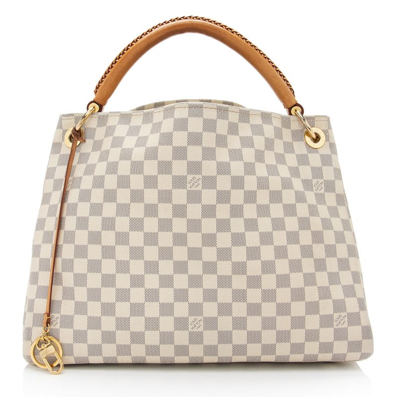 Louis Vuitton Damier Azur Artsy MM Shoulder Bag (A8ts8C)