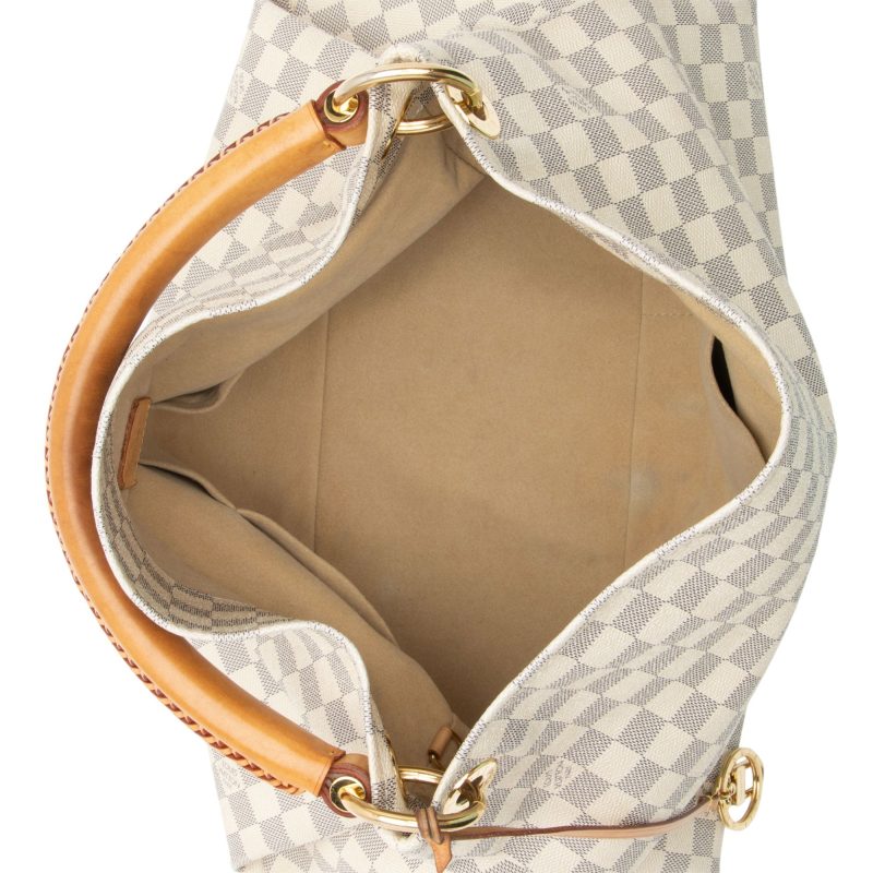 Louis Vuitton Damier Azur Artsy MM Shoulder Bag (A8ts8C) - Image 7
