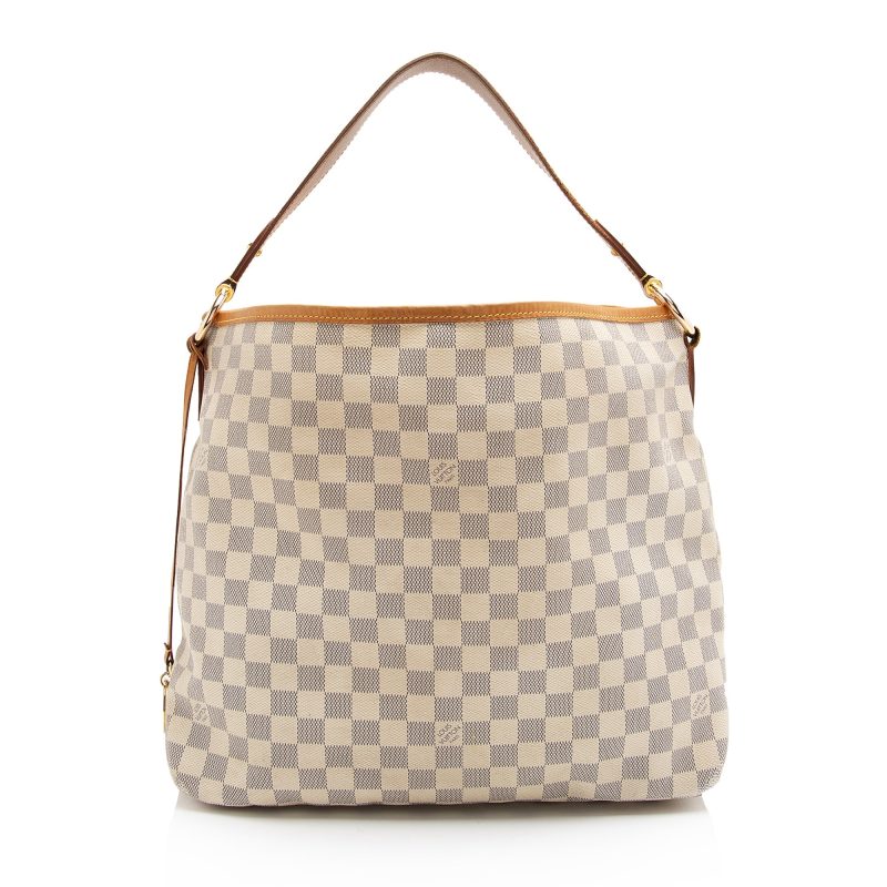 Louis Vuitton Damier Azur Delightful MM Shoulder Bag (23031)