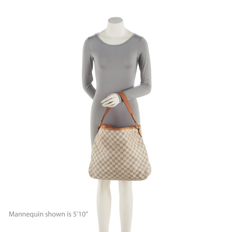 Louis Vuitton Damier Azur Delightful MM Shoulder Bag (23031) - Image 5