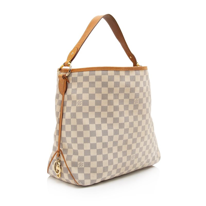 Louis Vuitton Damier Azur Delightful MM Shoulder Bag (23031) - Image 2