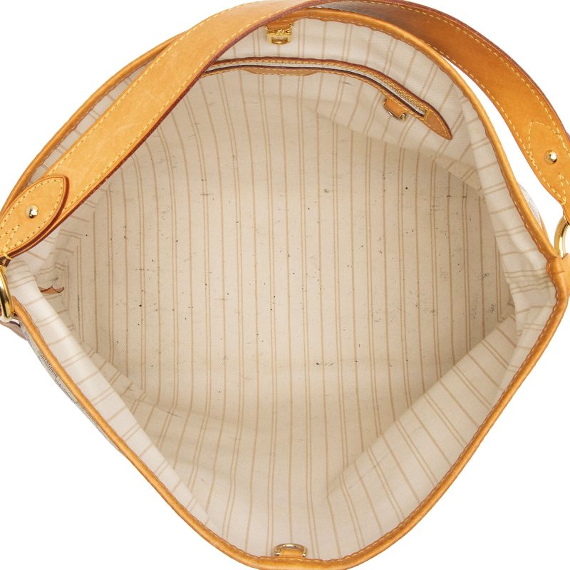Louis Vuitton Damier Azur Delightful MM Shoulder Bag (dOaylq) - Image 7