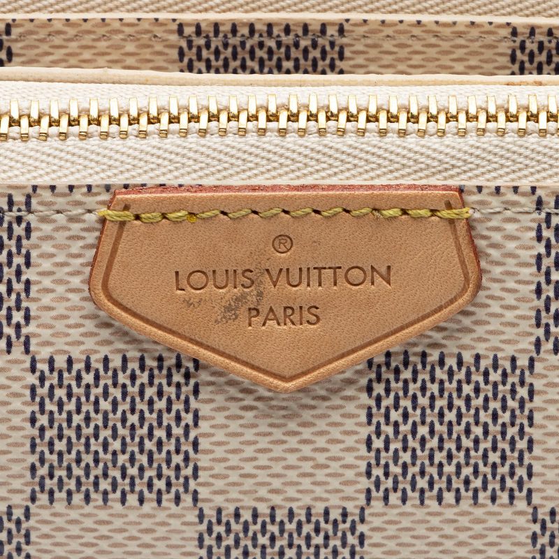 Louis Vuitton Damier Azur Double Zip Pochette (p269jg) - Image 7