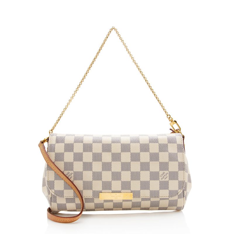 Louis Vuitton Damier Azur Favorite MM Shoulder Bag (22009)