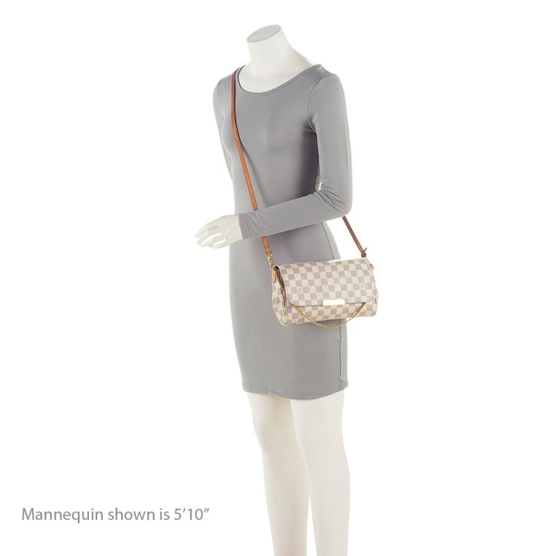 Louis Vuitton Damier Azur Favorite MM Shoulder Bag (22009) - Image 5