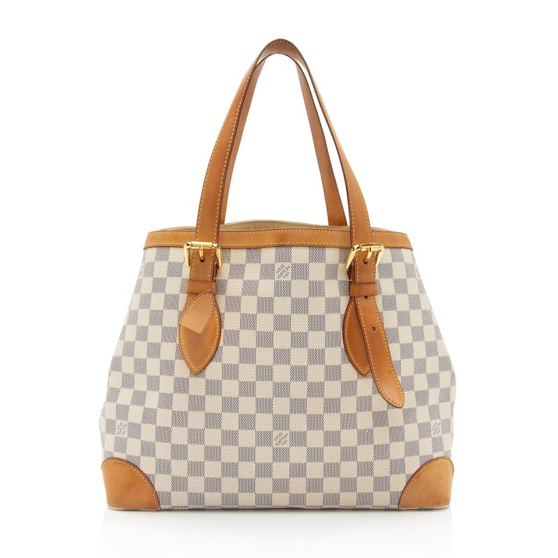 Louis Vuitton Damier Azur Hampstead MM Tote (Fmj5Yy) - Image 3