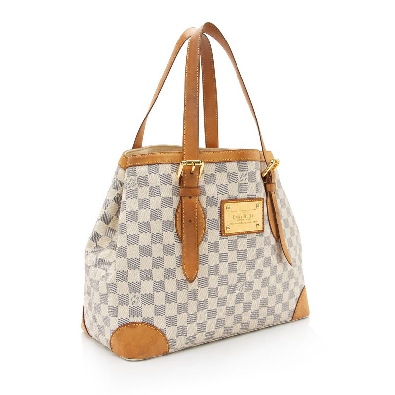 Louis Vuitton Damier Azur Hampstead MM Tote (Fmj5Yy) - Image 2