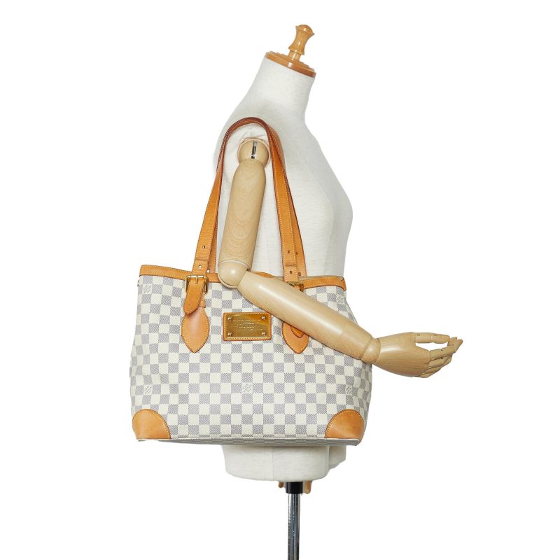 Louis Vuitton Damier Azur Hampstead MM (uzHKGf) - Image 5