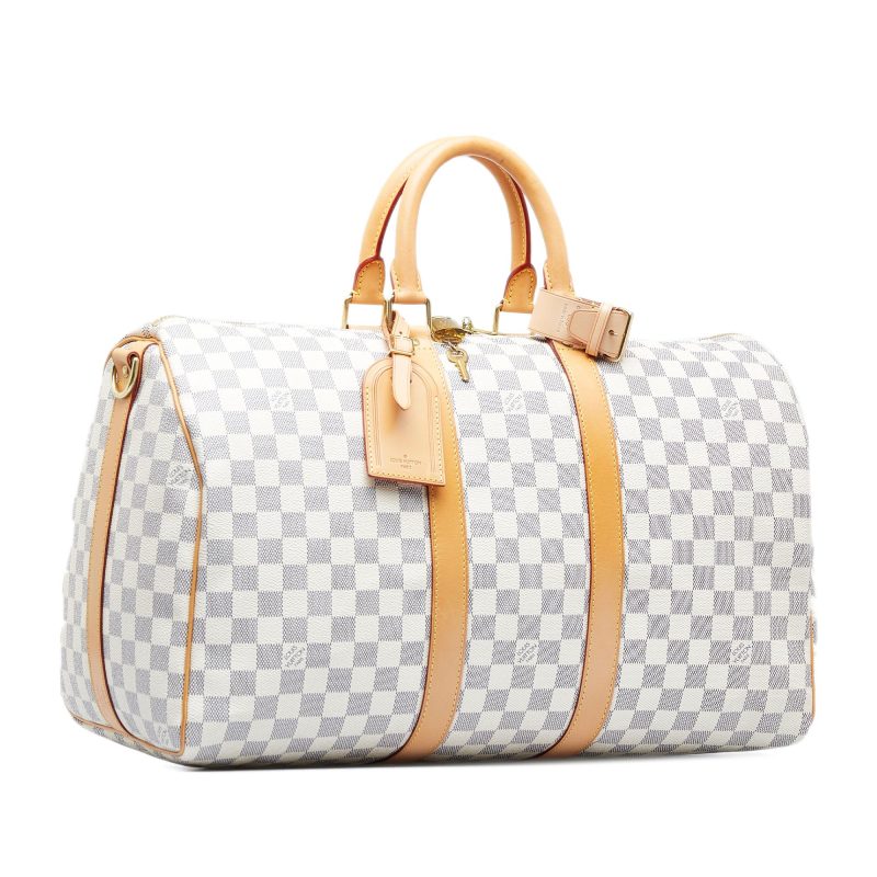 Louis Vuitton Damier Azur Keepall Bandouliere 45 (9B9KRk) - Image 2