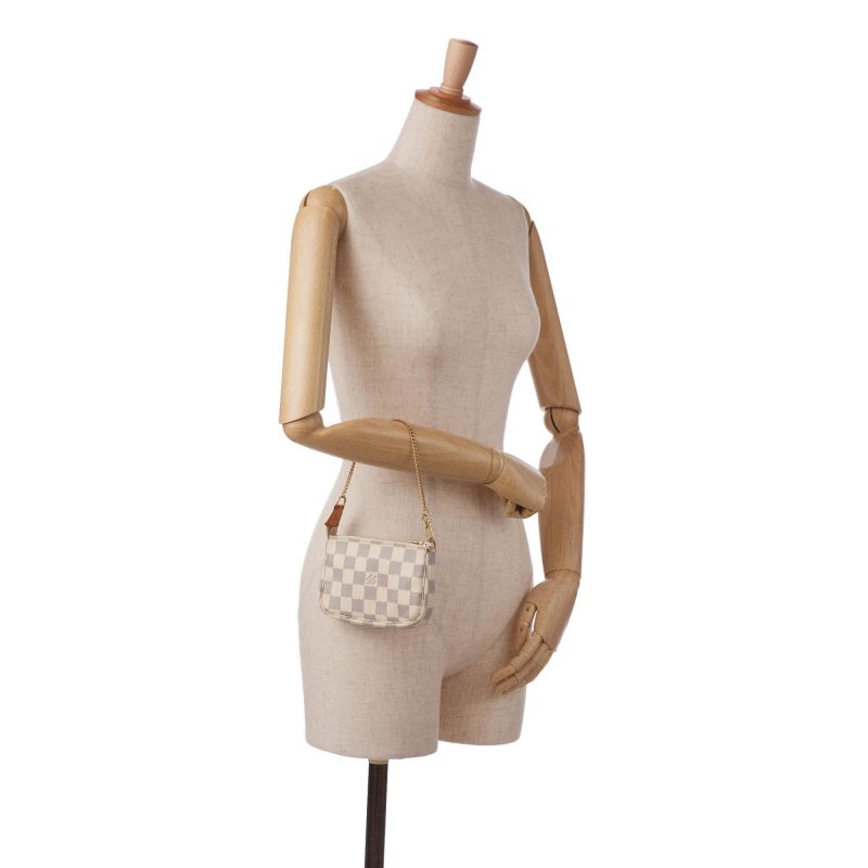 Louis Vuitton Damier Azur Mini Pochette Accessoires (Pdui6G) - Image 5