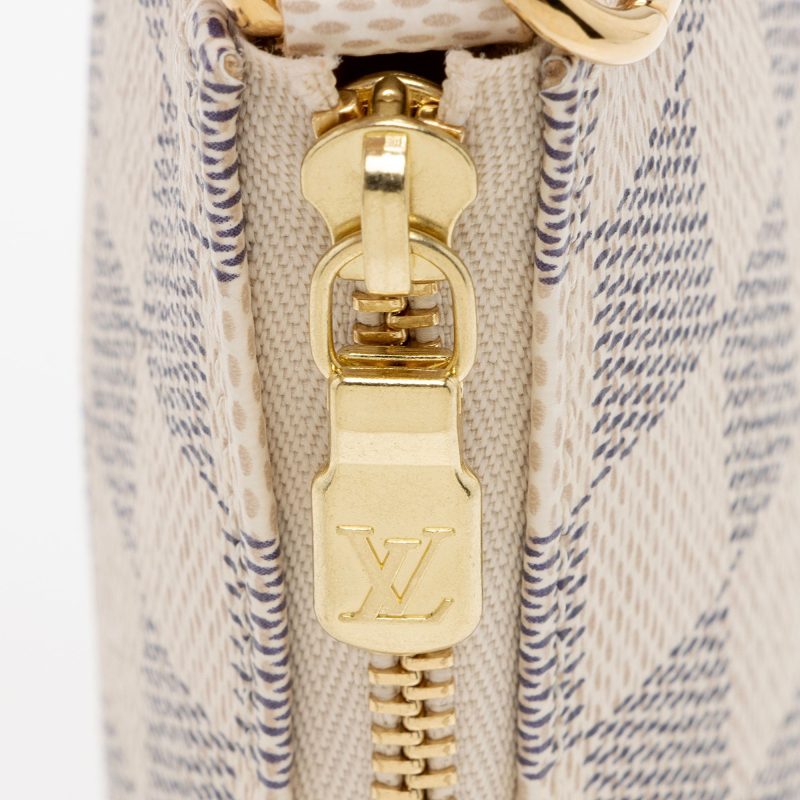 Louis Vuitton Damier Azur Mini Pochette Accessoires (25E6wg) - Image 9