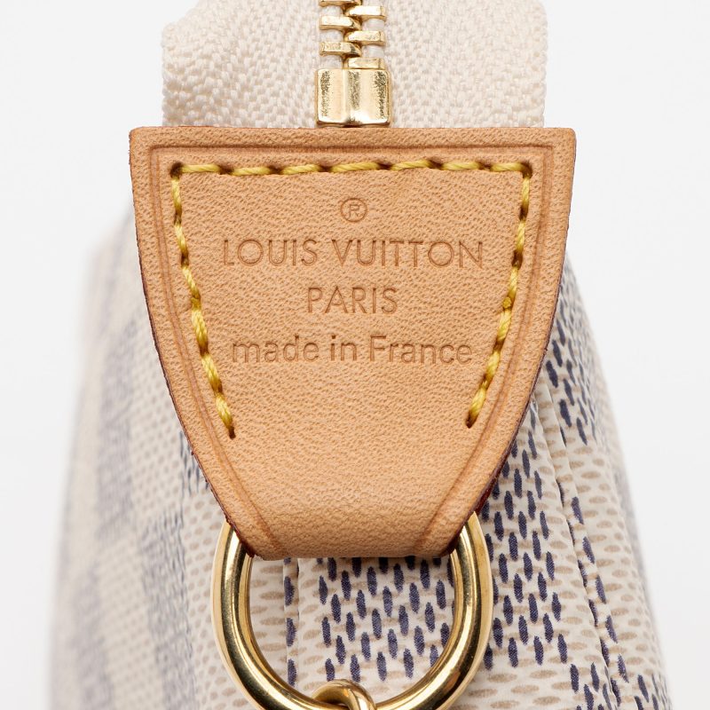 Louis Vuitton Damier Azur Mini Pochette Accessoires (25E6wg) - Image 8