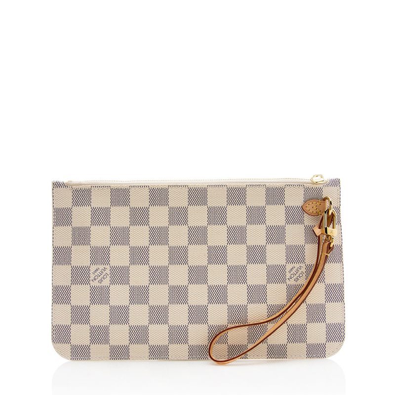 Louis Vuitton Damier Azur Neverfull MM Pochette (21428) - Image 3