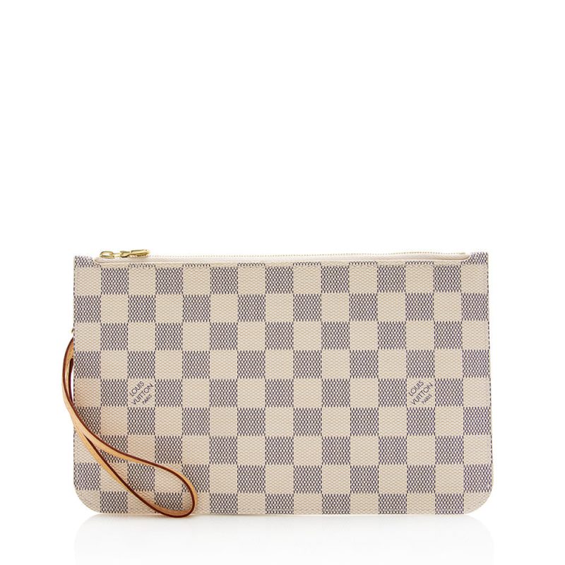 Louis Vuitton Damier Azur Neverfull MM Pochette (21428)